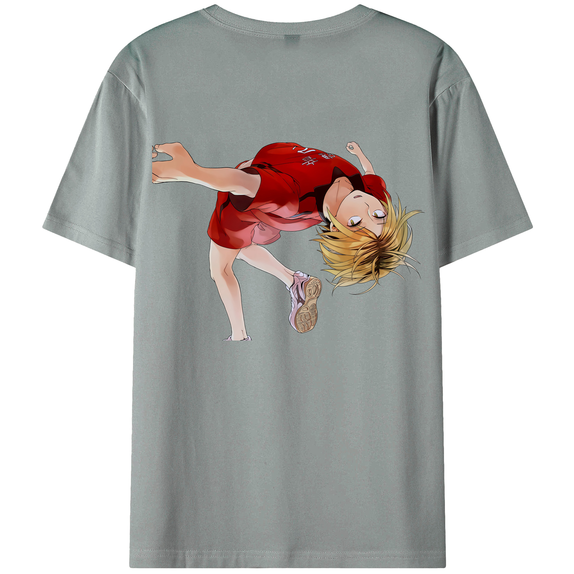 （画像用） ハイキュー!! Haikyu!! 綿100％ メンズ半袖Tシャツ（バックプリント） 通気性